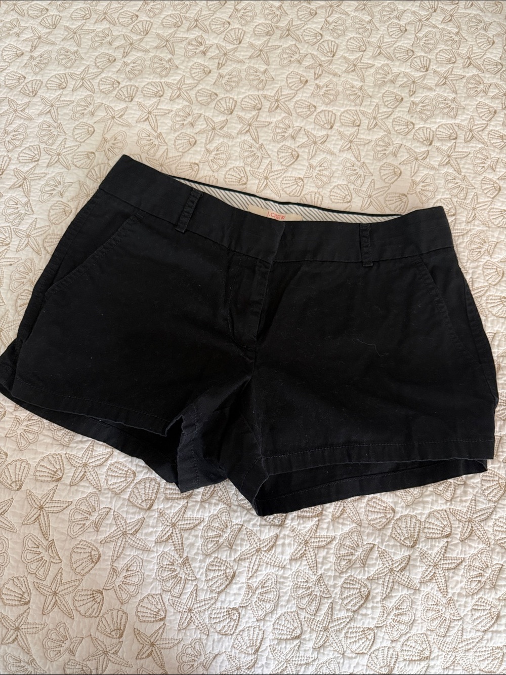 J. Crew Black Cotton Bermuda Shorts - Casual Tailored Fit